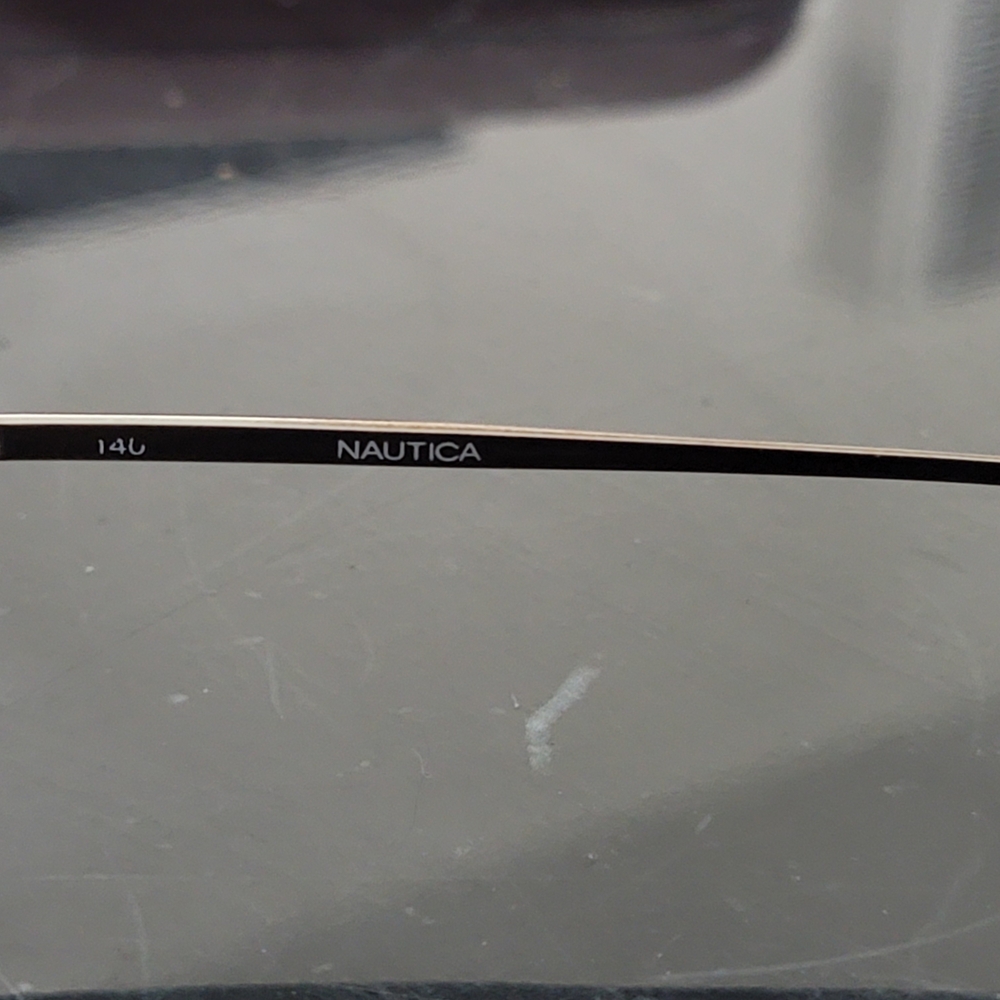 Nautica Gold Rectangular Eyeglasses - image 6
